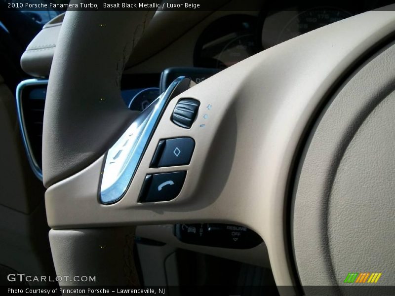 Basalt Black Metallic / Luxor Beige 2010 Porsche Panamera Turbo