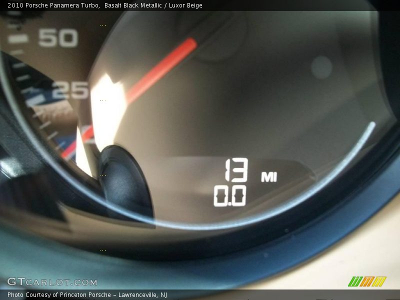 Basalt Black Metallic / Luxor Beige 2010 Porsche Panamera Turbo