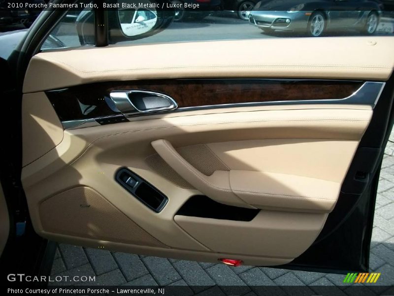 Basalt Black Metallic / Luxor Beige 2010 Porsche Panamera Turbo