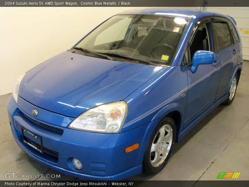 Cosmic Blue Metallic / Black 2004 Suzuki Aerio SX AWD Sport Wagon
