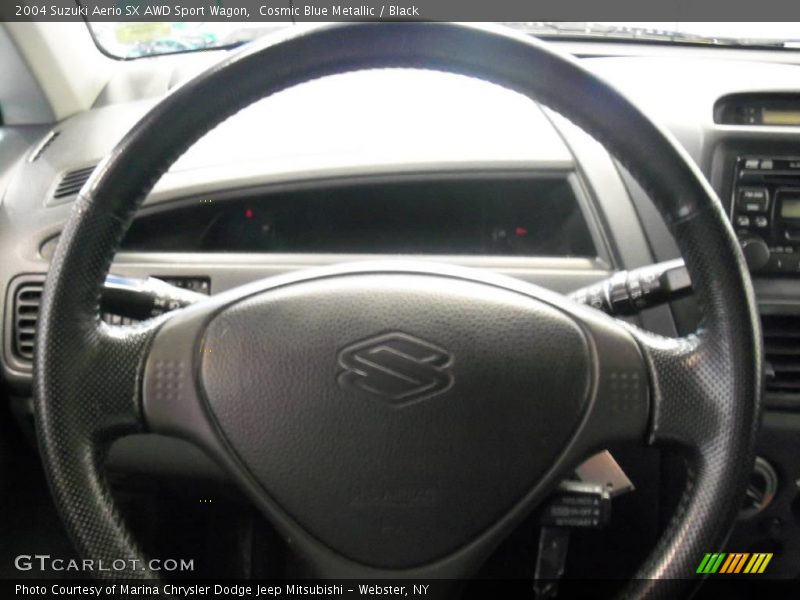 Cosmic Blue Metallic / Black 2004 Suzuki Aerio SX AWD Sport Wagon