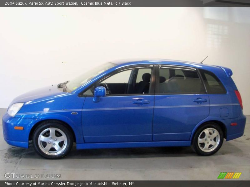 Cosmic Blue Metallic / Black 2004 Suzuki Aerio SX AWD Sport Wagon