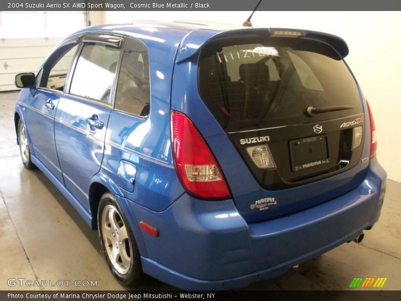 Cosmic Blue Metallic / Black 2004 Suzuki Aerio SX AWD Sport Wagon