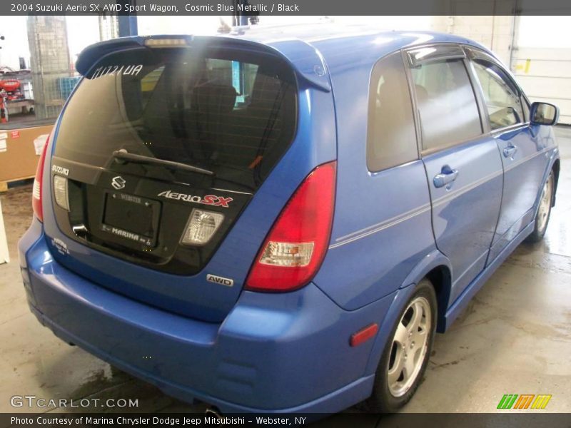 Cosmic Blue Metallic / Black 2004 Suzuki Aerio SX AWD Sport Wagon