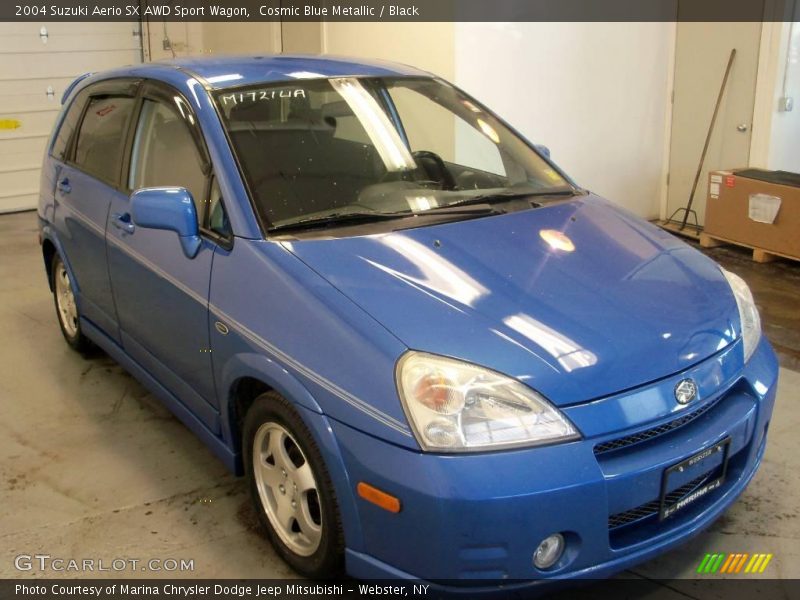 Cosmic Blue Metallic / Black 2004 Suzuki Aerio SX AWD Sport Wagon