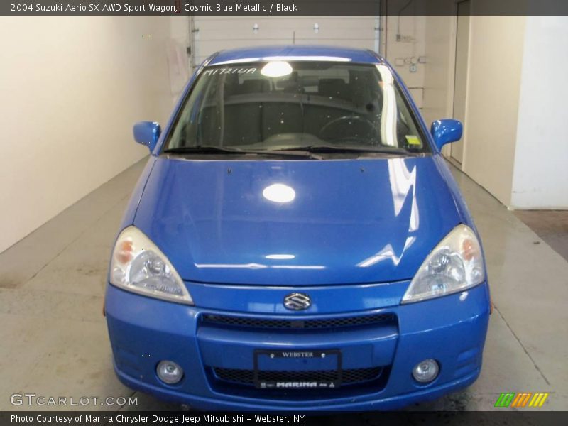 Cosmic Blue Metallic / Black 2004 Suzuki Aerio SX AWD Sport Wagon