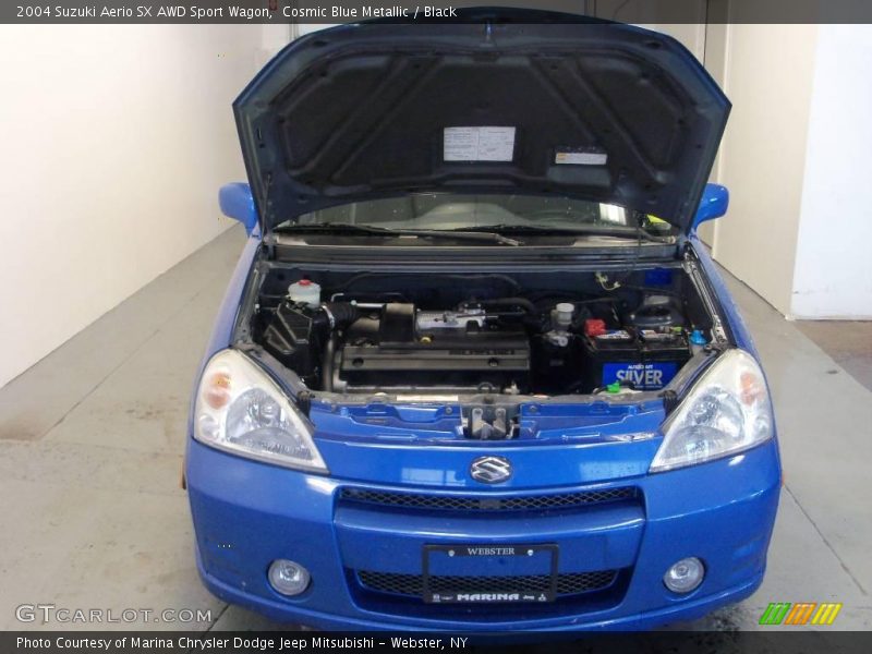 Cosmic Blue Metallic / Black 2004 Suzuki Aerio SX AWD Sport Wagon