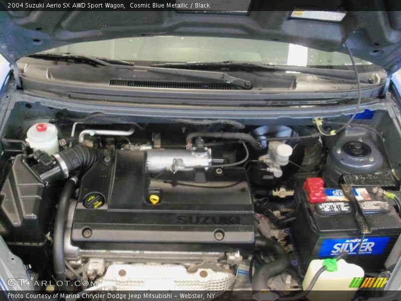 Cosmic Blue Metallic / Black 2004 Suzuki Aerio SX AWD Sport Wagon