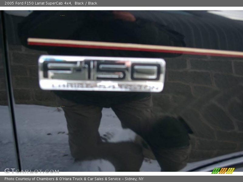Black / Black 2005 Ford F150 Lariat SuperCab 4x4