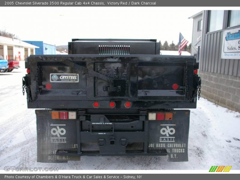 Victory Red / Dark Charcoal 2005 Chevrolet Silverado 3500 Regular Cab 4x4 Chassis