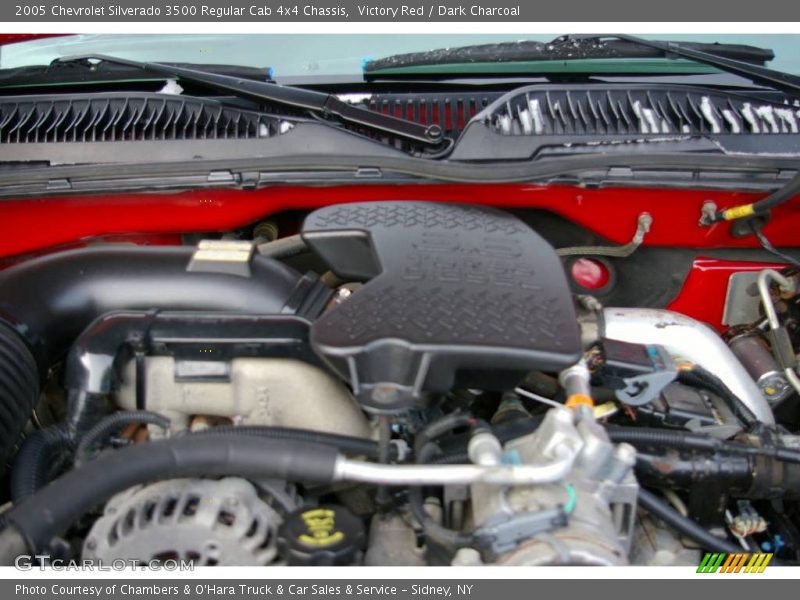 Victory Red / Dark Charcoal 2005 Chevrolet Silverado 3500 Regular Cab 4x4 Chassis