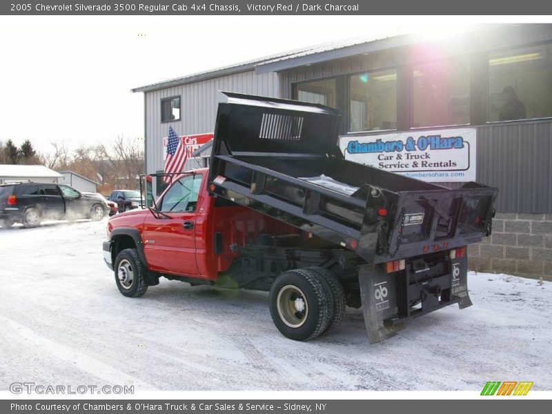 Victory Red / Dark Charcoal 2005 Chevrolet Silverado 3500 Regular Cab 4x4 Chassis