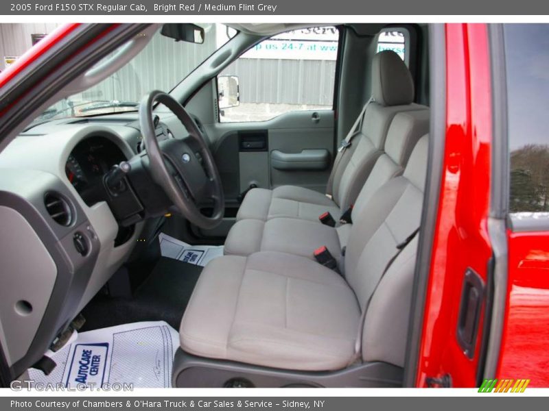 Bright Red / Medium Flint Grey 2005 Ford F150 STX Regular Cab