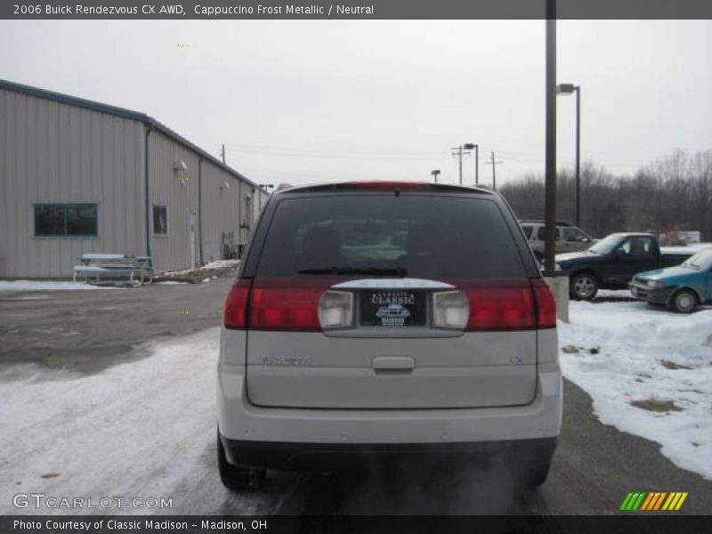 Cappuccino Frost Metallic / Neutral 2006 Buick Rendezvous CX AWD