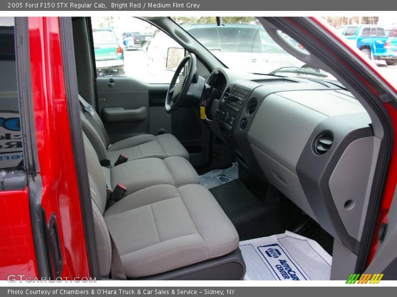 Bright Red / Medium Flint Grey 2005 Ford F150 STX Regular Cab