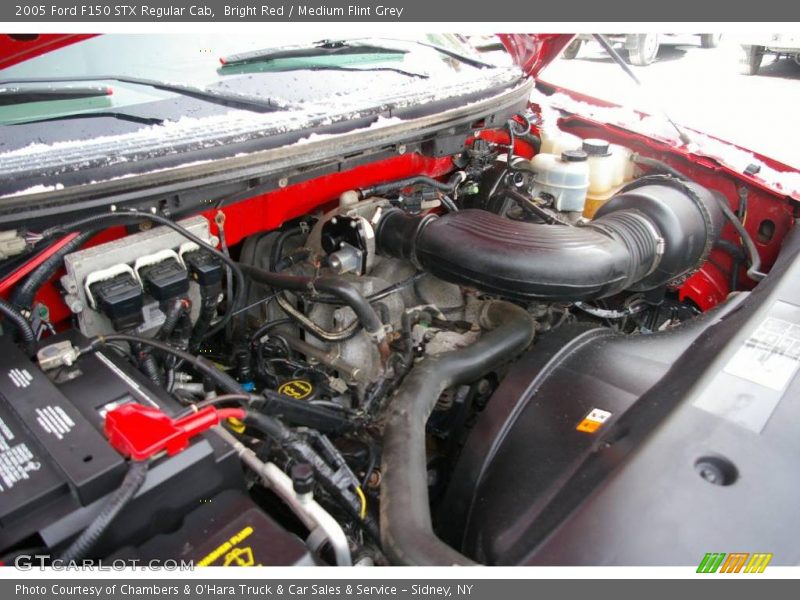 Bright Red / Medium Flint Grey 2005 Ford F150 STX Regular Cab