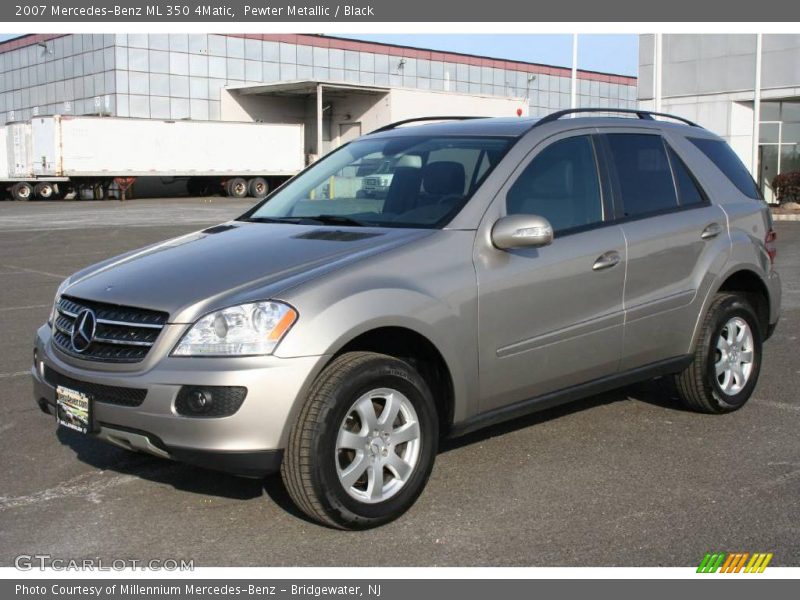 Pewter Metallic / Black 2007 Mercedes-Benz ML 350 4Matic