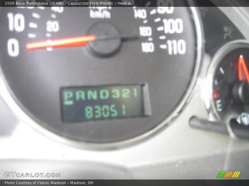 Cappuccino Frost Metallic / Neutral 2006 Buick Rendezvous CX AWD