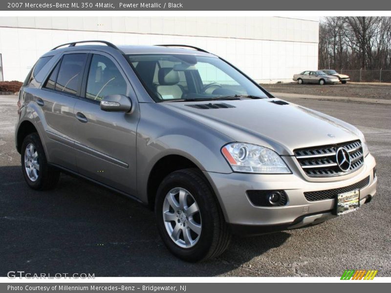 Pewter Metallic / Black 2007 Mercedes-Benz ML 350 4Matic