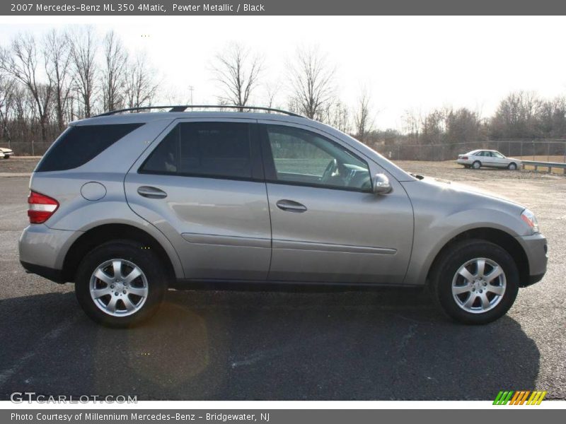 Pewter Metallic / Black 2007 Mercedes-Benz ML 350 4Matic