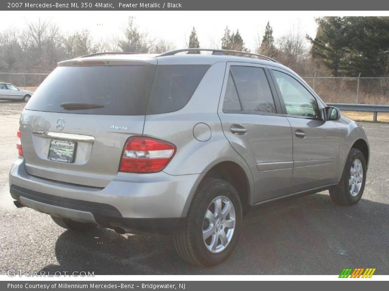 Pewter Metallic / Black 2007 Mercedes-Benz ML 350 4Matic