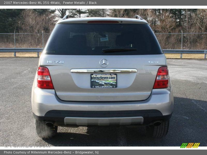 Pewter Metallic / Black 2007 Mercedes-Benz ML 350 4Matic