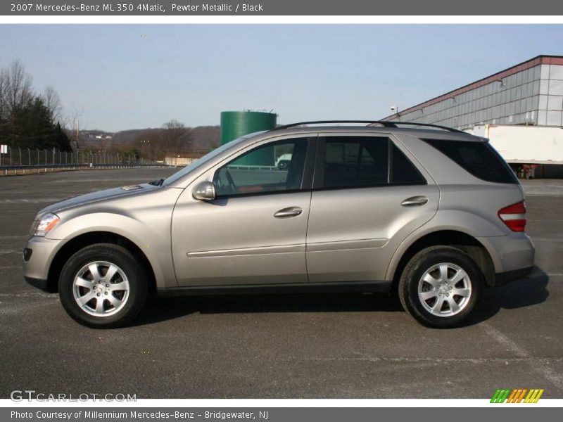 Pewter Metallic / Black 2007 Mercedes-Benz ML 350 4Matic