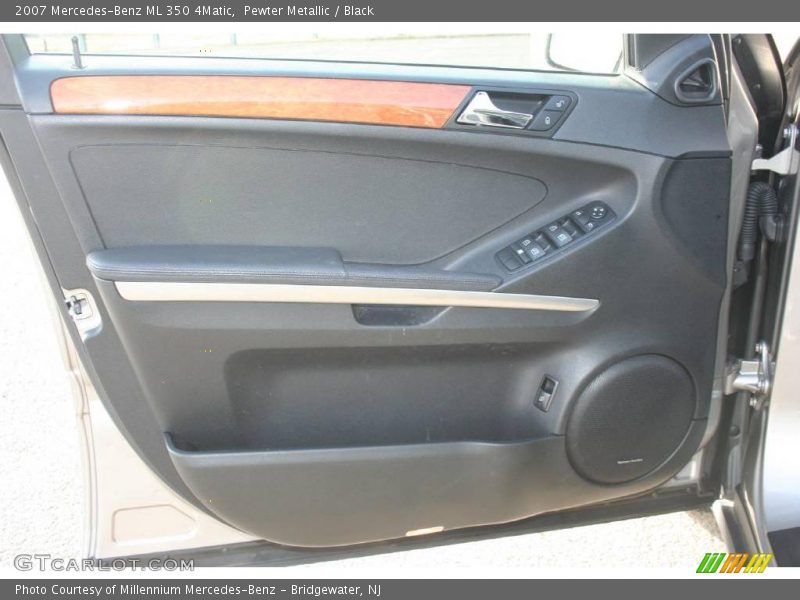 Pewter Metallic / Black 2007 Mercedes-Benz ML 350 4Matic