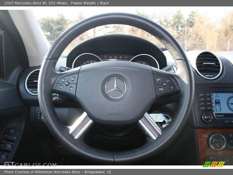Pewter Metallic / Black 2007 Mercedes-Benz ML 350 4Matic