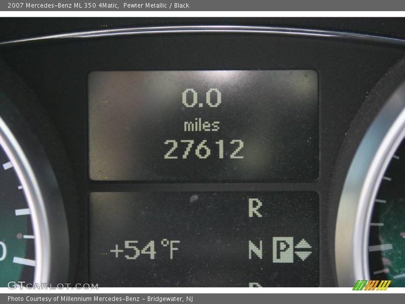 Pewter Metallic / Black 2007 Mercedes-Benz ML 350 4Matic