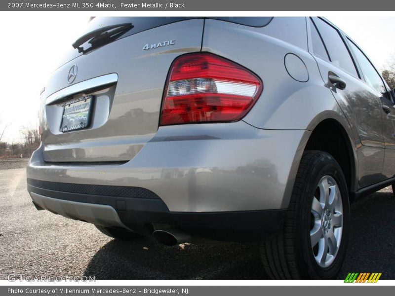 Pewter Metallic / Black 2007 Mercedes-Benz ML 350 4Matic