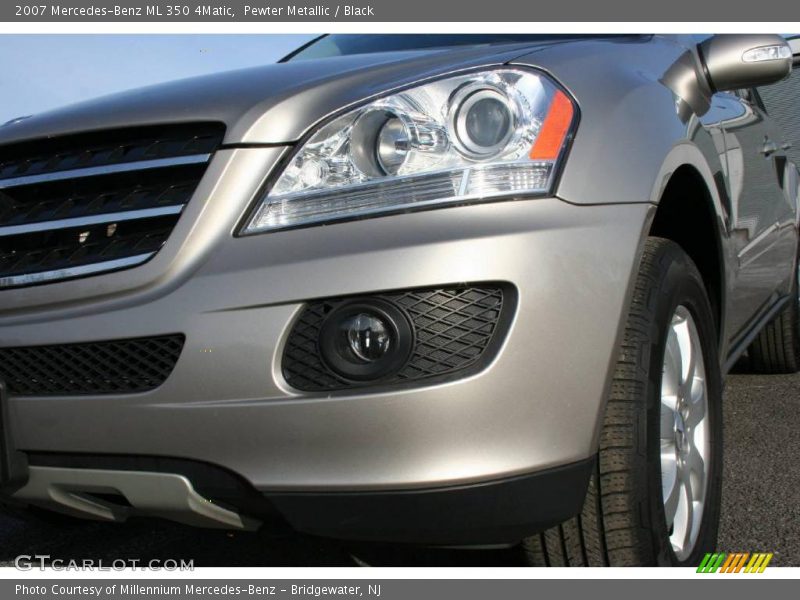 Pewter Metallic / Black 2007 Mercedes-Benz ML 350 4Matic