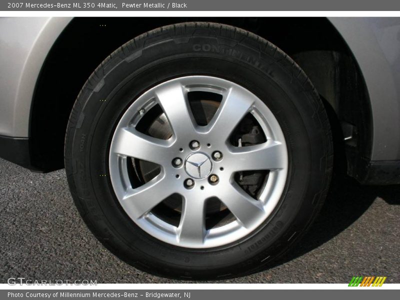 Pewter Metallic / Black 2007 Mercedes-Benz ML 350 4Matic