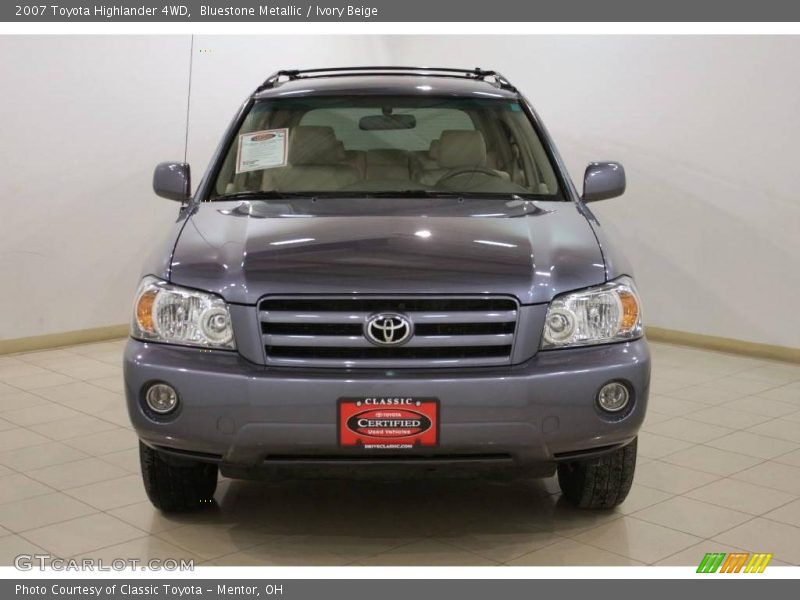 Bluestone Metallic / Ivory Beige 2007 Toyota Highlander 4WD