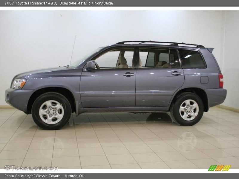 Bluestone Metallic / Ivory Beige 2007 Toyota Highlander 4WD