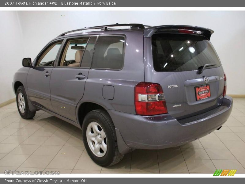 Bluestone Metallic / Ivory Beige 2007 Toyota Highlander 4WD