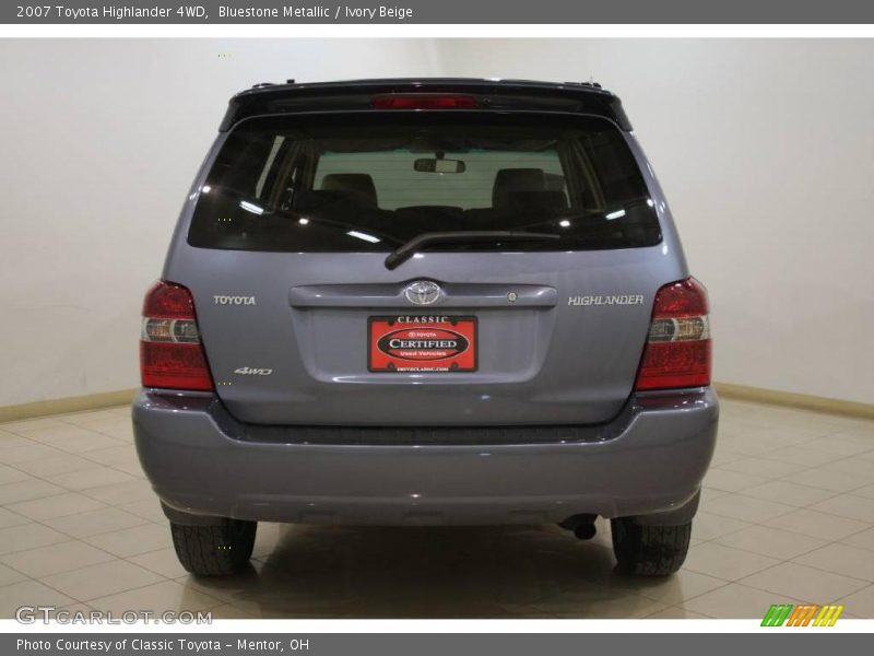 Bluestone Metallic / Ivory Beige 2007 Toyota Highlander 4WD