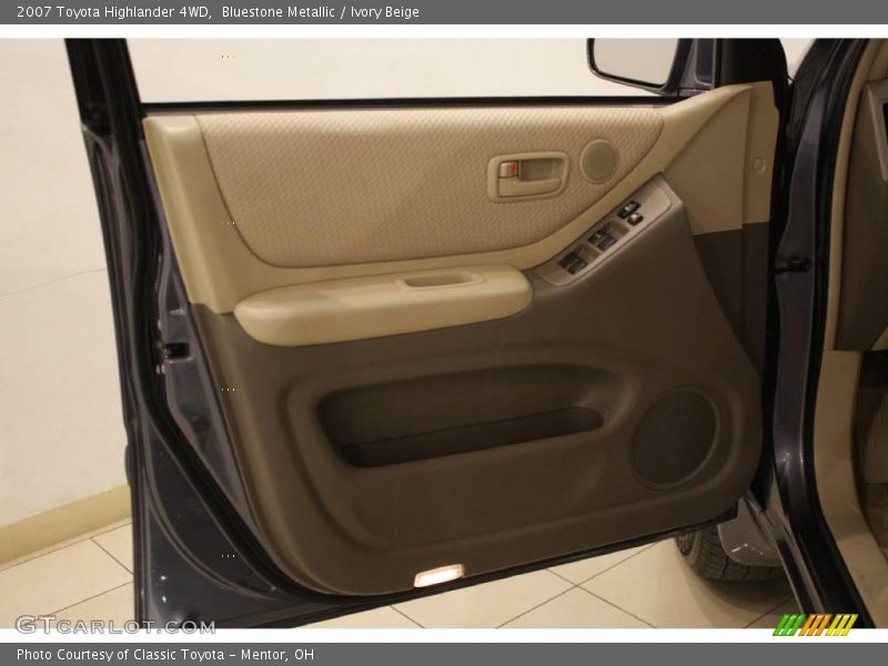 Bluestone Metallic / Ivory Beige 2007 Toyota Highlander 4WD