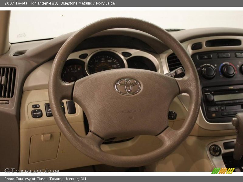 Bluestone Metallic / Ivory Beige 2007 Toyota Highlander 4WD