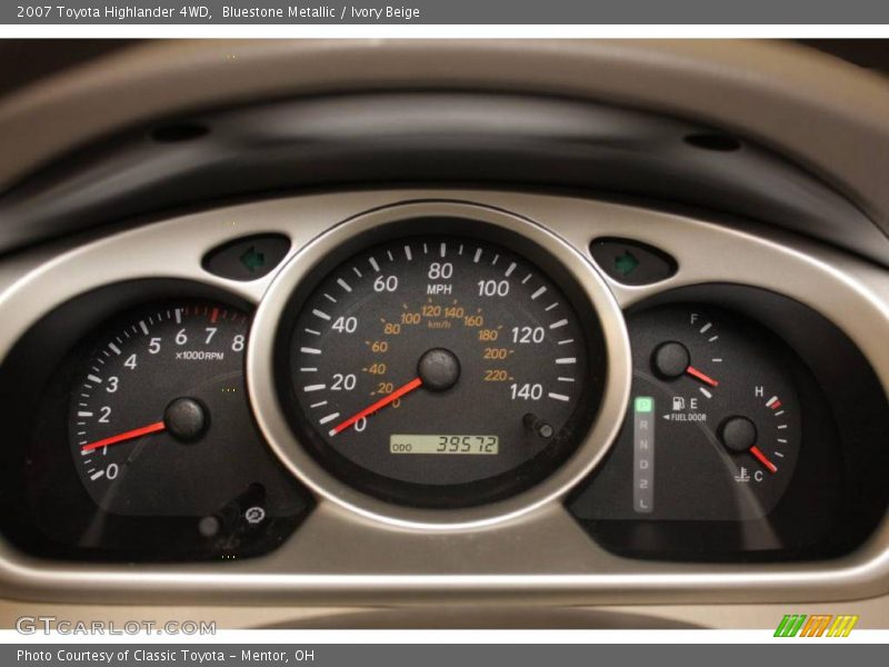 Bluestone Metallic / Ivory Beige 2007 Toyota Highlander 4WD