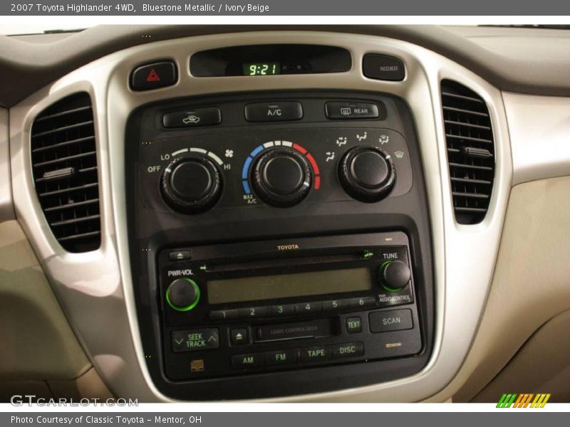 Bluestone Metallic / Ivory Beige 2007 Toyota Highlander 4WD