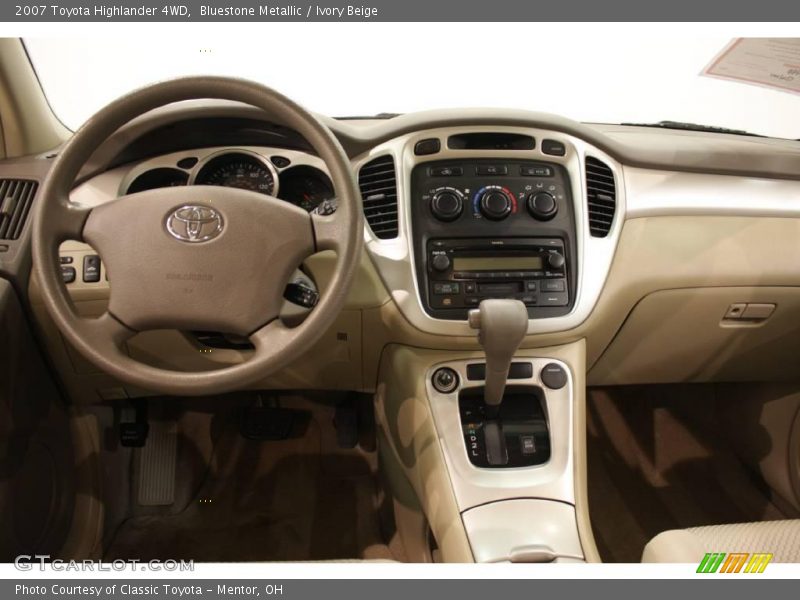 Bluestone Metallic / Ivory Beige 2007 Toyota Highlander 4WD