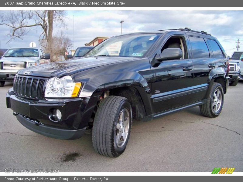 Black / Medium Slate Gray 2007 Jeep Grand Cherokee Laredo 4x4