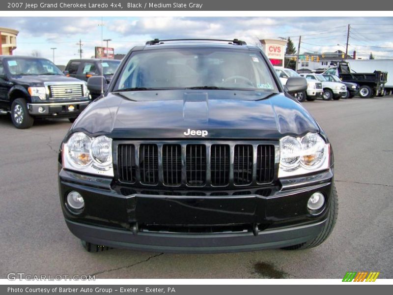 Black / Medium Slate Gray 2007 Jeep Grand Cherokee Laredo 4x4