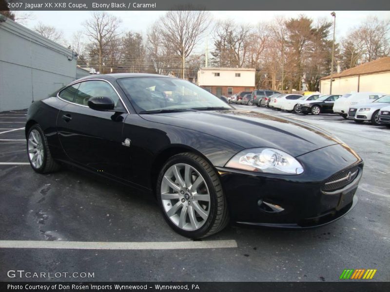 Ebony Black / Caramel 2007 Jaguar XK XK8 Coupe