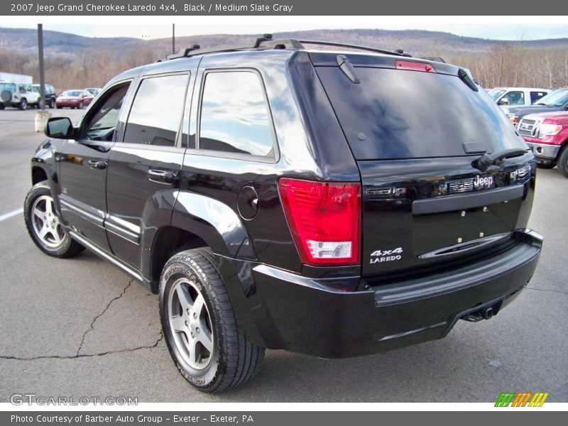 Black / Medium Slate Gray 2007 Jeep Grand Cherokee Laredo 4x4