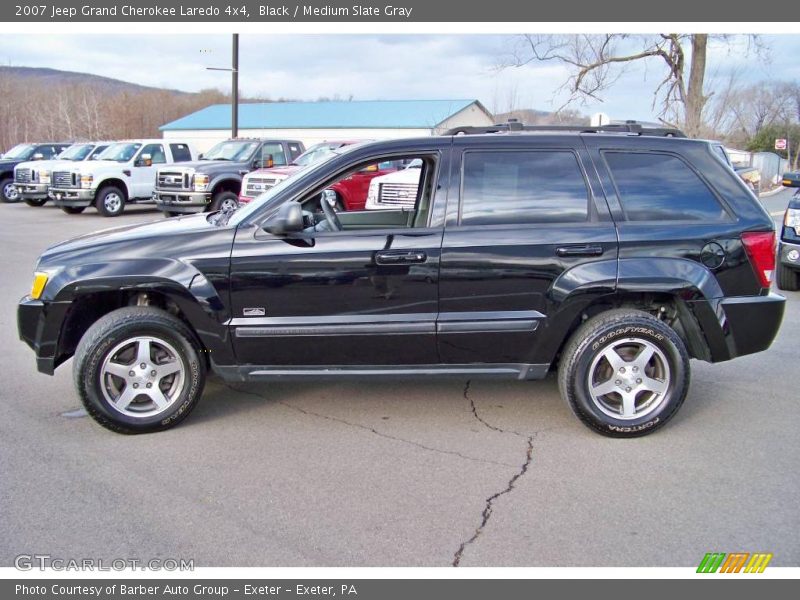 Black / Medium Slate Gray 2007 Jeep Grand Cherokee Laredo 4x4