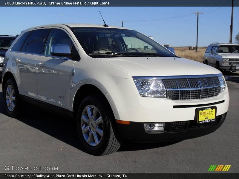 Creme Brulee Metallic / Light Camel 2008 Lincoln MKX AWD