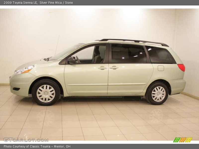 Silver Pine Mica / Stone 2009 Toyota Sienna LE