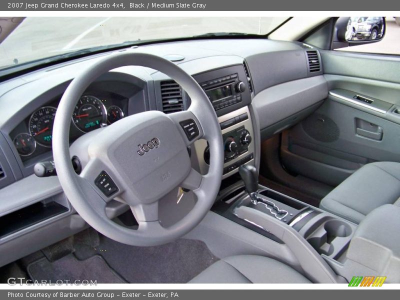 Black / Medium Slate Gray 2007 Jeep Grand Cherokee Laredo 4x4